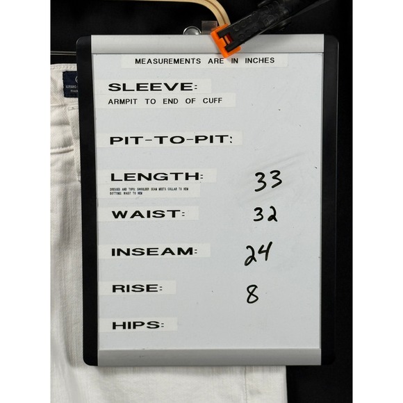 Adriano Goldschmied AG The Tomboy Crop Relaxed Straight Leg White Jeans Women 30 - Picture 7 of 7